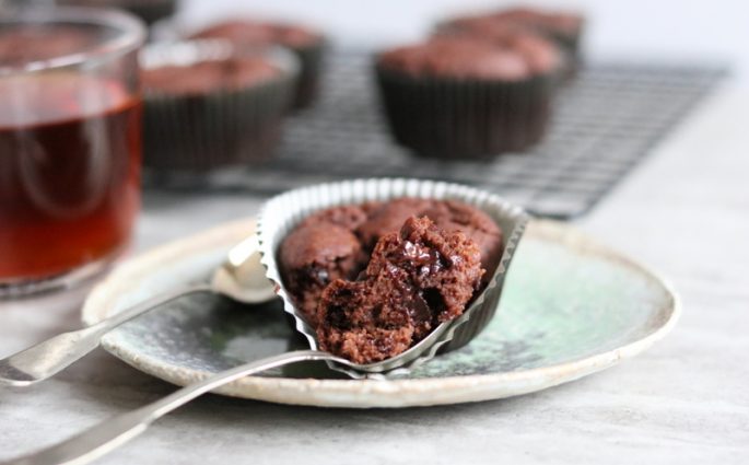 kakaowe muffiny z czekoladą