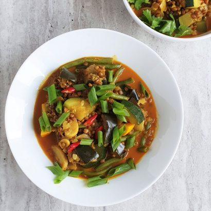 Warzywne curry z bakłażanem